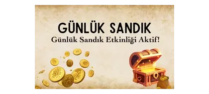 Günlük Sandık Etkinliği Aktif! duyuru görseli